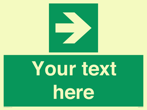 Custom Arrow Right Sign